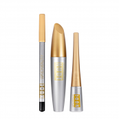 Набір декоративної косметики для очей 3 в 1 Nude Warda Beauty — туш для вій, олівець, підводка для очей. Зображення №2