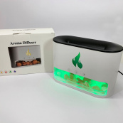 Лампа зволожувач повітря Docsal Flame 3 в 1 з соляним камінням, Портативний зволожувач лампа біла. Зображення №2 Лампа зволожувач повітря Docsal Flame 3 в 1 з соляним камінням, Портативний зволожувач лампа біла. Зображення №2