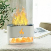 Лампа зволожувач повітря Docsal Flame 3 в 1 з соляним камінням, Портативний зволожувач лампа біла. Зображення №5 Лампа зволожувач повітря Docsal Flame 3 в 1 з соляним камінням, Портативний зволожувач лампа біла. Зображення №5