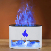 Лампа зволожувач повітря Docsal Flame 3 в 1 з соляним камінням, Портативний зволожувач лампа біла. Зображення №6 Лампа зволожувач повітря Docsal Flame 3 в 1 з соляним камінням, Портативний зволожувач лампа біла. Зображення №6