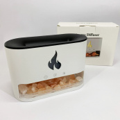 Лампа зволожувач повітря Docsal Flame 3 в 1 з соляним камінням, Портативний зволожувач лампа біла. Зображення №9 Лампа зволожувач повітря Docsal Flame 3 в 1 з соляним камінням, Портативний зволожувач лампа біла. Зображення №9