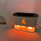 Лампа зволожувач повітря Docsal Flame 3 в 1 з соляним камінням, Портативний зволожувач лампа біла. Зображення №11 Лампа зволожувач повітря Docsal Flame 3 в 1 з соляним камінням, Портативний зволожувач лампа біла. Зображення №11