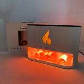 Лампа зволожувач повітря Docsal Flame 3 в 1 з соляним камінням, Портативний зволожувач лампа біла. Зображення №12 Лампа зволожувач повітря Docsal Flame 3 в 1 з соляним камінням, Портативний зволожувач лампа біла. Зображення №12