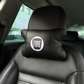 Набор подушек Fiat из натуральной кожи + вышивка логотипа и кожаный брелок в подарок. Изображение №10