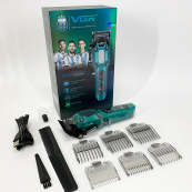 Акумуляторна машинка для стрижки VGR V-600. Колір: зелений. Зображення №18 Акумуляторна машинка для стрижки VGR V-600. Колір: зелений. Зображення №18