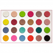 Палетка тіней для повік матові перламутрові 24 відтінки Huda Beauty Desert Kod-246. Зображення №2