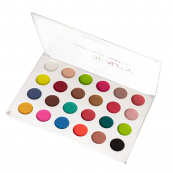 Палетка тіней для повік матові перламутрові 24 відтінки Huda Beauty Desert Kod-246. Зображення №3