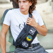 Тактична бананка з патч-панеллю чоловіча, Сумка через плече з Cordura. Зображення №2