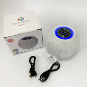 Бездротова потужна колонка TG337 з Bluetooth, RGB-підсвічуванням та радіо. Колір: білий. Зображення №2 Бездротова потужна колонка TG337 з Bluetooth, RGB-підсвічуванням та радіо. Колір: білий. Зображення №2