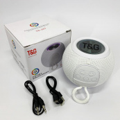 Бездротова потужна колонка TG337 з Bluetooth, RGB-підсвічуванням та радіо. Колір: білий. Зображення №6 Бездротова потужна колонка TG337 з Bluetooth, RGB-підсвічуванням та радіо. Колір: білий. Зображення №6