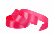 Стрічка атласна 2,5см Малиновий (5 метрів). Зображення №2