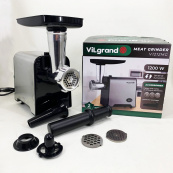 Мясорубка электрическая с нержавейки VILGRAND V1212MG стальная 1200 Вт. Изображение №5