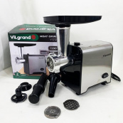 Мясорубка электрическая с нержавейки VILGRAND V1212MG стальная 1200 Вт. Изображение №8
