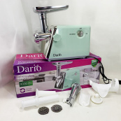 Мясорубка электрическая 2000 Вт Dario DMG0320. Цвет: зеленый. Изображение №4