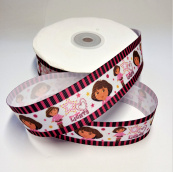 Стрічка декоративна репс 2,5 см Даша-мандрівниця 5 м.. Зображення №2