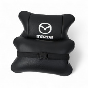 Набор кожаных подушек Mazda с вышивкой логотипа + подарок – кожаный брелок. Изображение №10 Набор кожаных подушек Mazda с вышивкой логотипа + подарок – кожаный брелок. Изображение №10