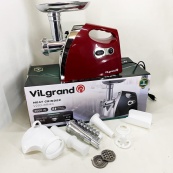 Електром'ясорубка ViLgrand V203-BRMG. Колір: червоний. Зображення №4