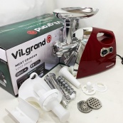 Електром'ясорубка ViLgrand V203-BRMG. Колір: червоний. Зображення №5
