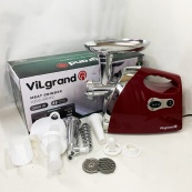 Електром'ясорубка ViLgrand V203-BRMG. Колір: червоний. Зображення №7