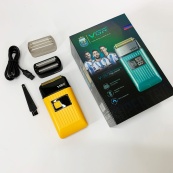 Электробритва портативная мужская VGR V-357 профессиональная бритва шейвер. Цвет: желтый. Изображение №13