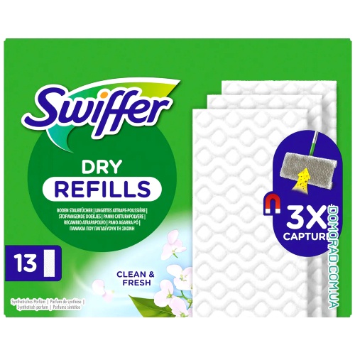 Swiffer Сухі серветки для підлоги DRY mit Duft 13шт. Swiffer Сухі серветки для підлоги DRY mit Duft 13шт.