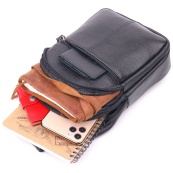 Стильная мужская кожаная сумка через плечо, натуральная кожа флотарь, качественная фурнитура. Изображение №10 Стильная мужская кожаная сумка через плечо, натуральная кожа флотарь, качественная фурнитура. Изображение №10