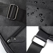 Стильная мужская кожаная сумка через плечо, натуральная кожа флотарь, качественная фурнитура. Изображение №17 Стильная мужская кожаная сумка через плечо, натуральная кожа флотарь, качественная фурнитура. Изображение №17