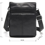 Чоловіча сумка з натуральної італійської шкіри флотар – 5 кишень, міцна фурнітура. Зображення №11