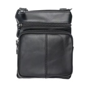 Чоловіча сумка з натуральної італійської шкіри флотар – 5 кишень, міцна фурнітура. Зображення №13