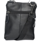 Чоловіча сумка з натуральної італійської шкіри флотар – 5 кишень, міцна фурнітура. Зображення №14