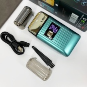 Електробритва портативна чоловіча VGR V-357 професійна бритва Шейвер. Колір: зелений. Зображення №2 Електробритва портативна чоловіча VGR V-357 професійна бритва Шейвер. Колір: зелений. Зображення №2