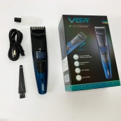Универсальная аккумуляторная машинка VGR V-053B для стрижки волос, бороды, усов и тела, зарядка от USB. Изображение №11