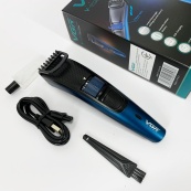 Универсальная аккумуляторная машинка VGR V-053B для стрижки волос, бороды, усов и тела, зарядка от USB. Изображение №13