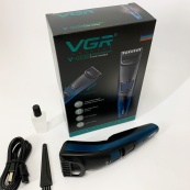 Универсальная аккумуляторная машинка VGR V-053B для стрижки волос, бороды, усов и тела, зарядка от USB. Изображение №15