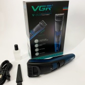 Универсальная аккумуляторная машинка VGR V-053B для стрижки волос, бороды, усов и тела, зарядка от USB. Изображение №16