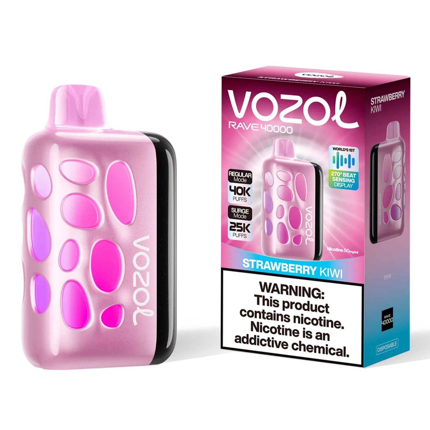 Vozol Rave 40000. Клубника Киви (Strawberry Kiwi) Vozol Rave 40000. Клубника Киви (Strawberry Kiwi)