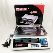 Ваги торговельні MATARIX MX-410A 50 кг електронні з калькулятором 220 В. Зображення №10