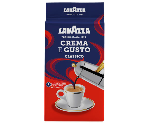 Кава Lavazza Crema e Gusto Classico мелена 250 г Розвакумована Кава Lavazza Crema e Gusto Classico мелена 250 г Розвакумована