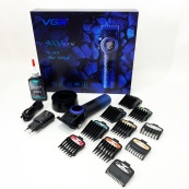 Професійна машинка для стрижки волосся VGR V-001 BLUE з дисплеєм 9000 об/хв та 10 насадками 1,5-24 мм. Зображення №23