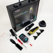 Тример VGR V-994, акумуляторний, мотор MAGLEV VECTOR 3.0, 3 насадки, зарядна станція, кейс. Зображення №3