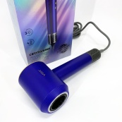 Фен профессиональный VGR V-445 BLUE, 3 уровня обдува, 4 уровня температуры, 1600 Вт. Изображение №5