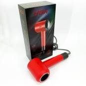 Фен професійний VGR V-445 RED, 3 рівні обдування, 4 рівні температури, 1600 Вт. Зображення №10
