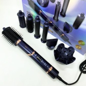 Фен-стайлер для волос 7в1 VGR V-477 DARK Blue Professional 1400 Вт 7 насадок. Изображение №15