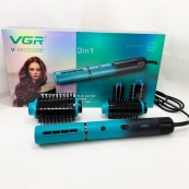 Электрическая фен-щетка VGR V-489 стайлер для укладки волос 1300 Вт. Цвет: синий. Изображение №5