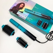 Электрическая фен-щетка VGR V-489 стайлер для укладки волос 1300 Вт. Цвет: синий. Изображение №10