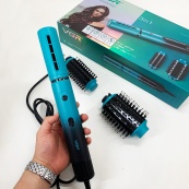 Электрическая фен-щетка VGR V-489 стайлер для укладки волос 1300 Вт. Цвет: синий. Изображение №16