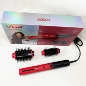 Електрична фен-щітка VGR V-489 стайлер для укладання волосся 1300 Вт. Колір: червоний. Зображення №3