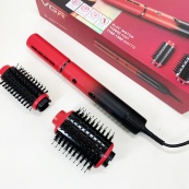 Електрична фен-щітка VGR V-489 стайлер для укладання волосся 1300 Вт. Колір: червоний. Зображення №7