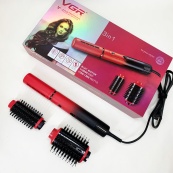 Електрична фен-щітка VGR V-489 стайлер для укладання волосся 1300 Вт. Колір: червоний. Зображення №8