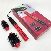 Електрична фен-щітка VGR V-489 стайлер для укладання волосся 1300 Вт. Колір: червоний. Зображення №12